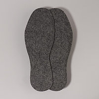 Стельки утеплённые, универсальные, ароматизированные, 36-45 р-р, цвет серый
