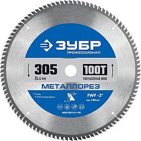 Диск пильный по мет. Зубр 36932-305-25.4-100 d 305мм d(посад.) 25.4мм (торцовочные пилы)