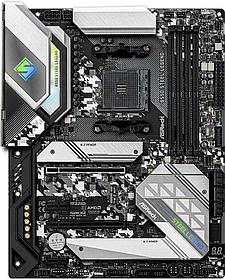 MB ASRock B550 STEEL LEGEND Soc-AM4 (B550) 2xPCI-Ex16 2xPCI-Ex1 2xM.2+M.2(WiFi/BT) 2.5GbE LAN 2xARGB+2xRGB
