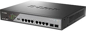 Коммутатор D-Link DSS-200G-10MPP/A1A, настраиваемый