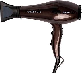 Фен GALAXY LINE GL 4343, 2400Вт, коричневый