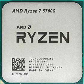 Процессор Socket-AM4 AMD Ryzen 7 5700G (100-000000263) 8C/16T 3.8GHz/4.6GHz 4+16Mb 65W Radeon Vega 8 (2000