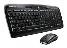 Комплект (клавиатура+мышь) Logitech MK330, USB, беспроводной, заводское нанесение кириллицы, черный