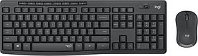 Комплект БЕСПРОВОДНОЙ Клавиатура + мышь Logitech MK295 Silent  Black (920-009807) (БЕСШУМНЫЙ, мышь радио