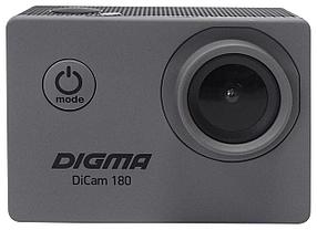 Экшн-камера Digma DiCam 180 1080p, серый [dc180]