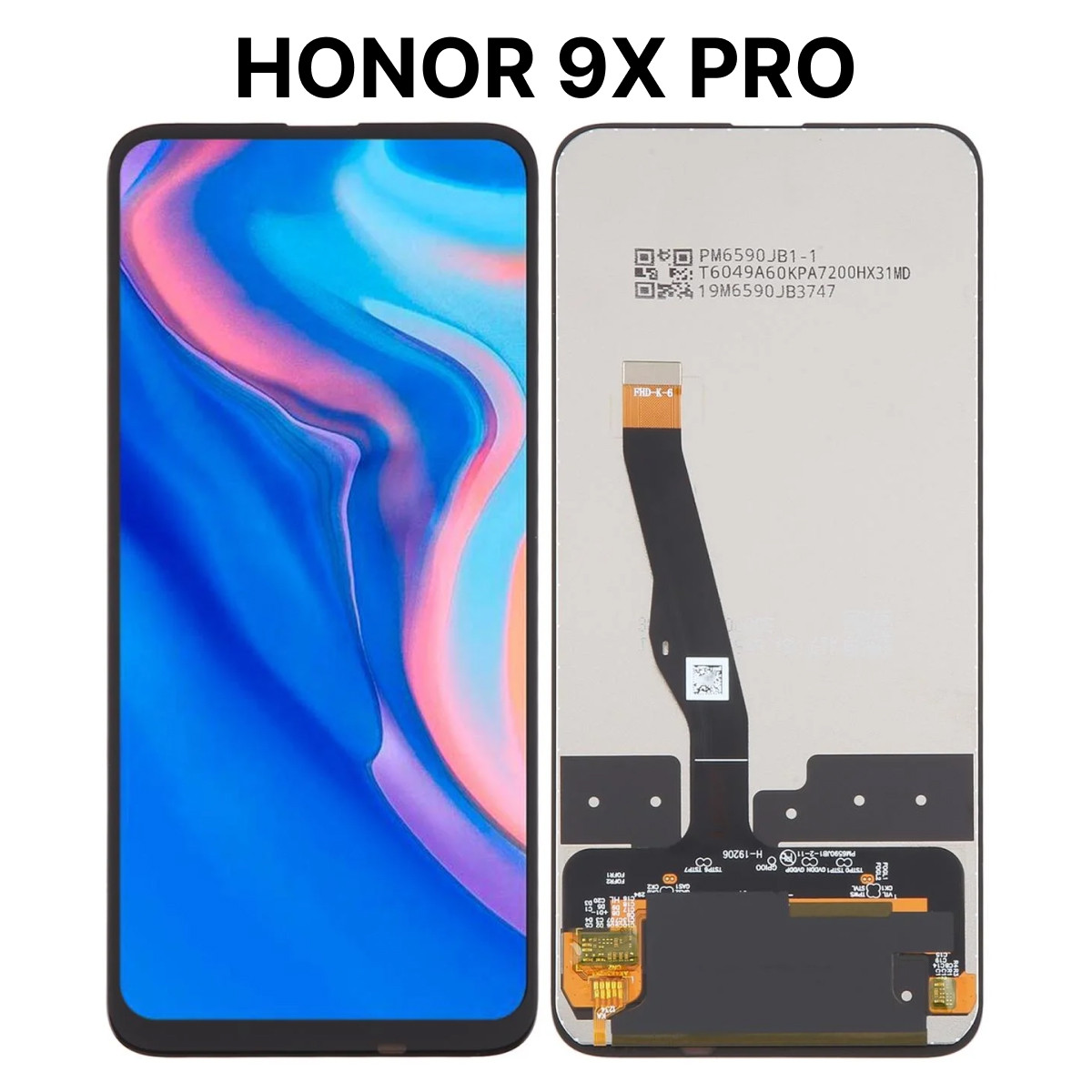 Экран для Honor 9X Pro (STK-LX1) c тачскрином, черный