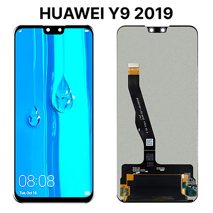 Экран для Huawei Y9 2019 (JKM-LX1) c тачскрином, черный, фото 2