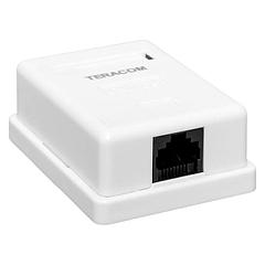 Розетка телекоммуникационная TRC-WBOX-1RJ45-5EUTP-WH