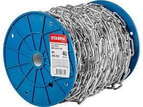 Цепь сварная длиннозвенная, оцинк. М5 DIN 763 (бухта 40 м) STARFIX