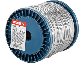 Трос стальной в ПВХ М2(1) DIN 3055 (бухта 200 м) STARFIX