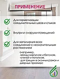 Герметик "ЭКОН" акриловый морозостойкий. 420г(белый), фото 3