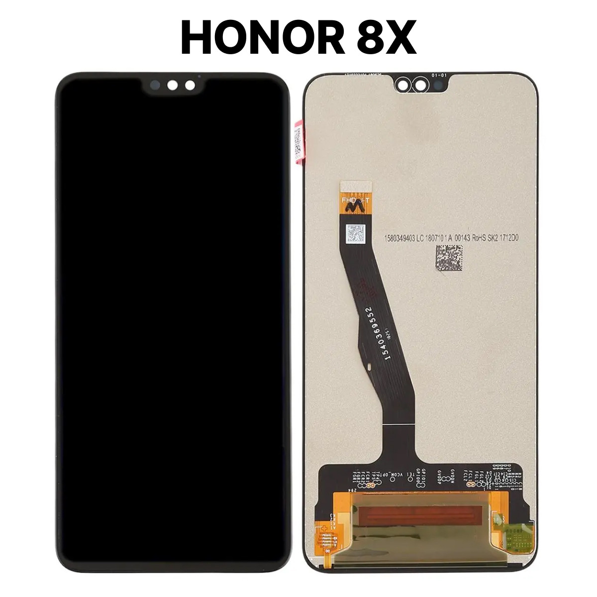 Экран для Honor 8X (JSN-L21) c тачскрином, черный