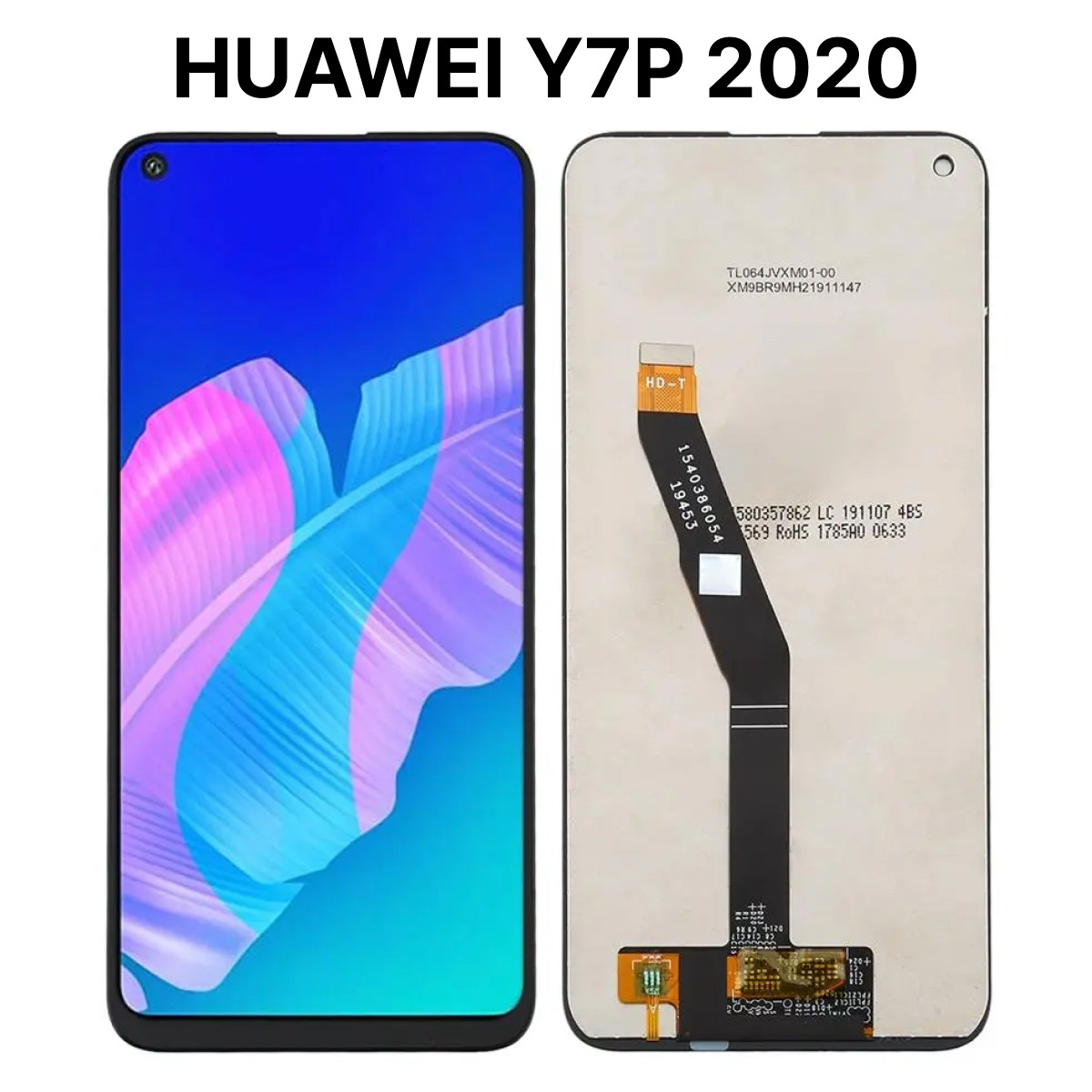 Экран для Huawei Y7p 2020 (ART-L28, ART-L29) c тачскрином, черный