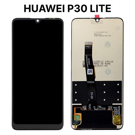 Экран для Huawei P30 Lite (MAR-LX1M) с тачскрином, черный, фото 2