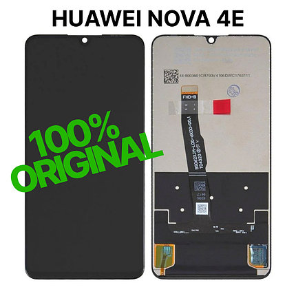 Экран для Huawei Nova 4E Original 100% (MAR-LX1M) c тачскрином, черный, фото 2