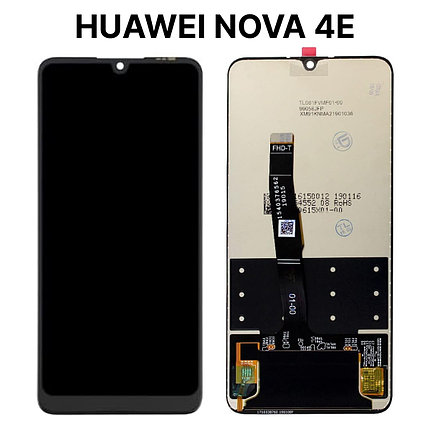 Экран для Huawei Nova 4e (MAR-LX1M) c тачскрином, черный, фото 2