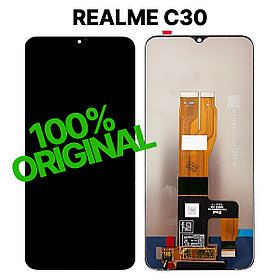 Экран для Realme C30 Original 100% c тачскрином, черный