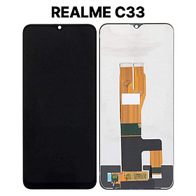 Экран для Realme C33 c тачскрином, черный