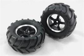 HPI Racing Колеса "трактор" (2 шт) алюминиевыми дисками для моделей 1/16