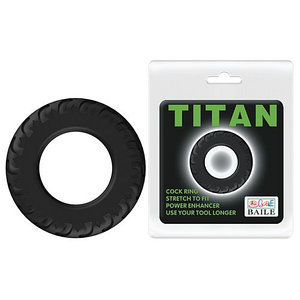 Эрекционное кольцо Titan черное