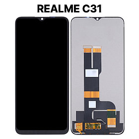 Экран для Realme C31 c тачскрином, черный