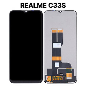 Экран для Realme C33s c тачскрином, черный