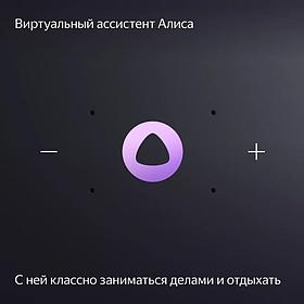 Умная колонка ЯНДЕКС Станция Миди 24Вт, с Алисой на YaGPT, серый [yndx-00054gry]