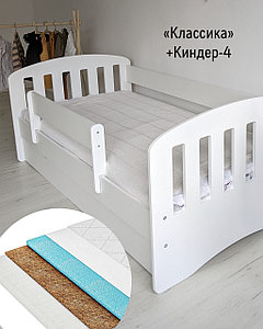 Кровать односпальная «Классика» 90х190 Столики Детям+ Матрас Киндер-4
