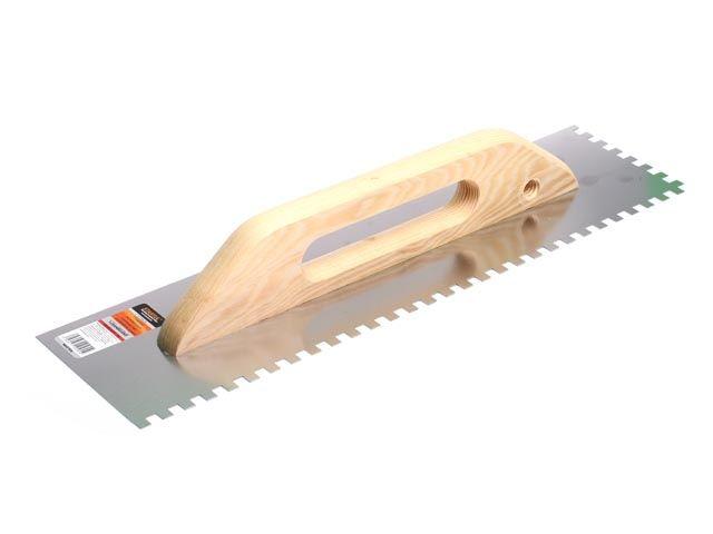 Гладилка швейц.нерж.с дер.ручкой 126х480мм зуб 8x8мм STARTUL MASTER (ST1056-08)