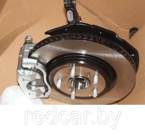 Кулак поворотный левый в сборе Geely Atlas