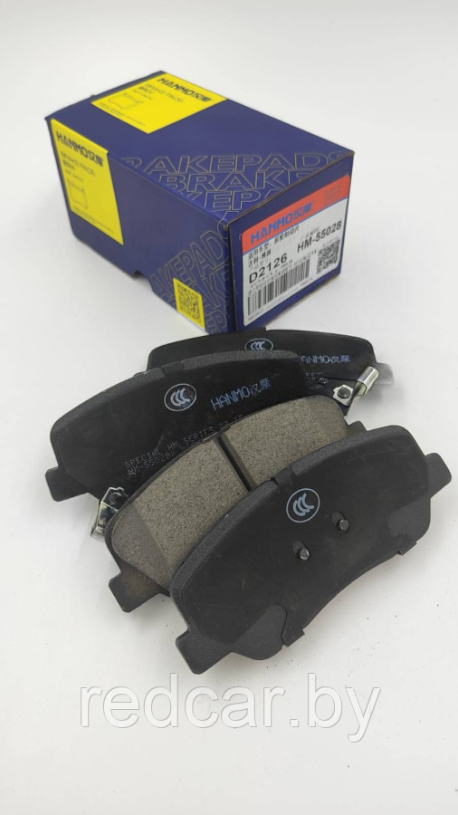 Колодки тормозные передние керамика Hanmo Geely Atlas, Geely Atlas Pro