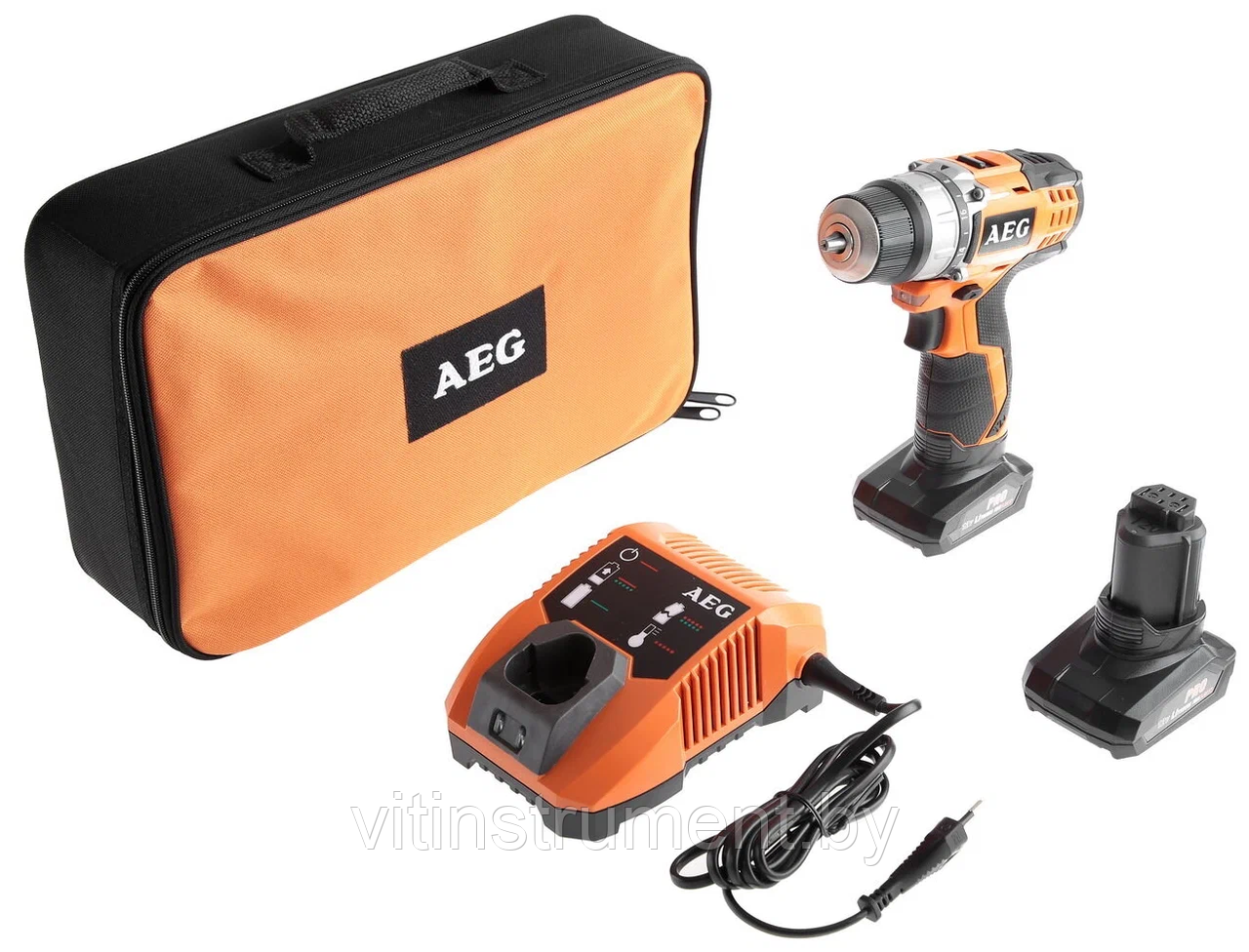 Дрель-шуруповерт аккумуляторная AEG POWERTOOLS BS 12 C2 LI-302B