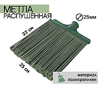 Метла полипропиленовая без черенка 230х250мм, плоская