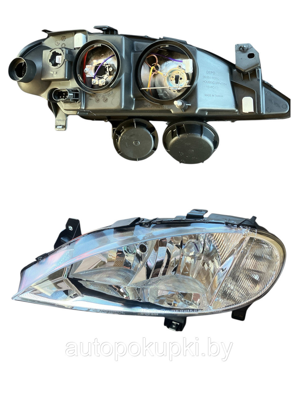 ПЕРЕДНЯЯ ФАРА (ЛЕВАЯ) Renault Megane I / Рено меган 1999-2001, Н1/H7, ( две лампы)