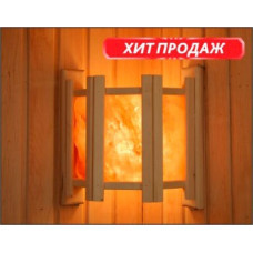 Абажур угловой с гималайской солью, 3 плитки ВЕРТИКАЛЬНО АУС-3П