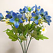 Букет Колокольчик 6 веток 44 см, синий, фото 2