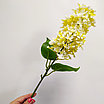 Сирень ветка 54 см, латекс, нежно-желтый, фото 3