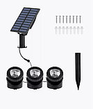 Уличный светильник, фонарь на солнечной батарее 3 лампы, фото 6