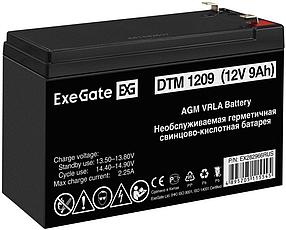 Аккумуляторная батарея ExeGate DTM 1209 (12V 9Ah, клеммы F2)