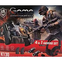 Игровой комплект Karler Bass 4in1 для мобильного телефона-K130 геймпад триггеры наушники для смартфонов