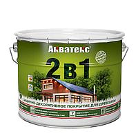 Акватекс 2в1 пропитка для дерева наружная