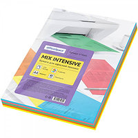 Бумага цветная OfficeSpace Intensive Mix, А4, 80г/м2, 250л (5цв*50л)