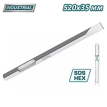 Зубило плоское SDS-hex 28х520х35 мм TOTAL TAC153428112