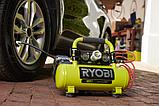 Компрессор безмасляный коаксиальный аккумуляторный RYOBI R18AC-0 (без батареи) система ONE +, фото 10