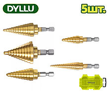 Набор сверл ступенчатых DYLLU DTJD3405 (5 шт)