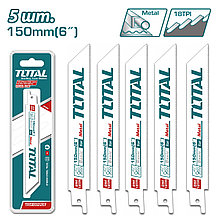 Полотно для сабельной пилы 150 мм по металлу TOTAL TRSB922EF (5 шт)