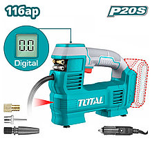 Компрессор автомобильный гибридный (акк. P20S или 12в) TOTAL TACLI2012