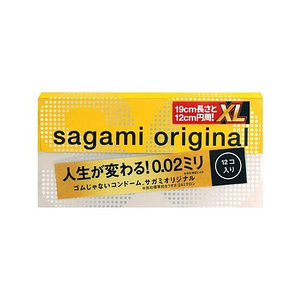 Полиуретановые презервативы Sagami Original 0,02 XL-size 12 шт