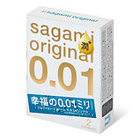 Полиуретановые презервативы Sagami Original 0,01 Extra Lub 2 шт, фото 2
