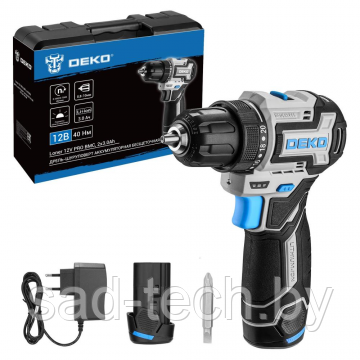 Дрель-шуруповерт аккумуляторная DEKO Loner 12V PRO 085-1011
